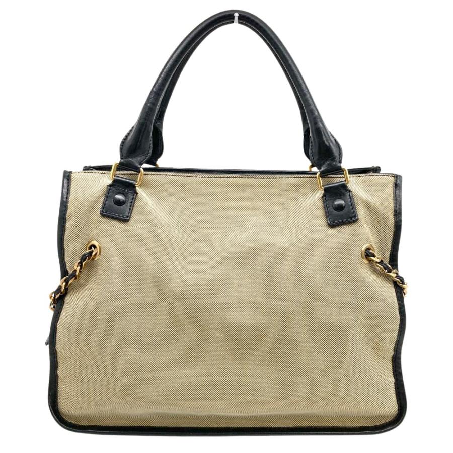 Chloe（クロエ） ハーレー トートバッグ キャンバス レザー ブラック 