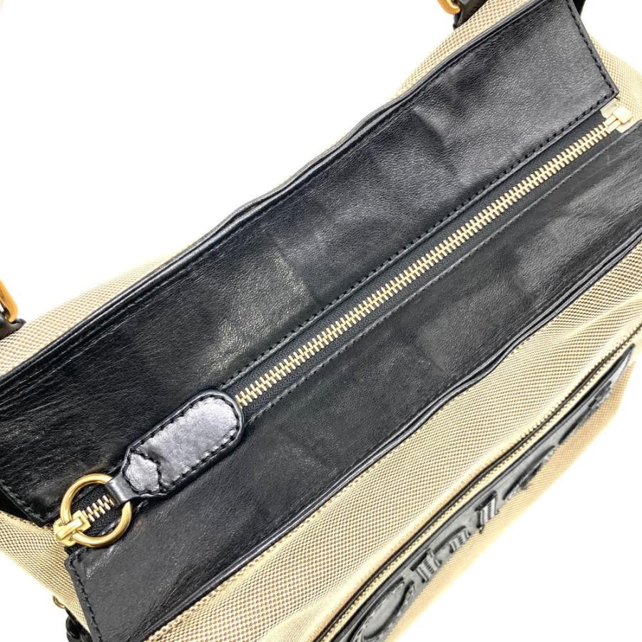 Chloe（クロエ） ハーレー トートバッグ キャンバス レザー ブラック