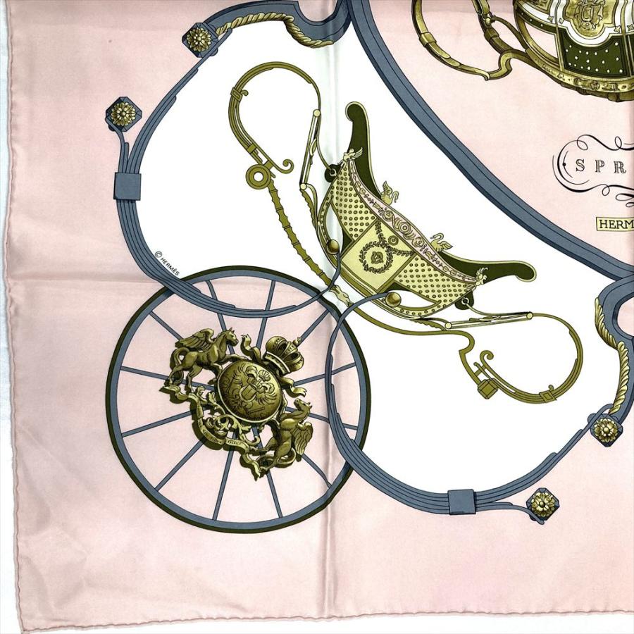 HERMES エルメス スカーフ カレ90 スプリング SPRING シルク HERMES - エルメス HERMES スカーフ カレ90 Springs スプリング シルク