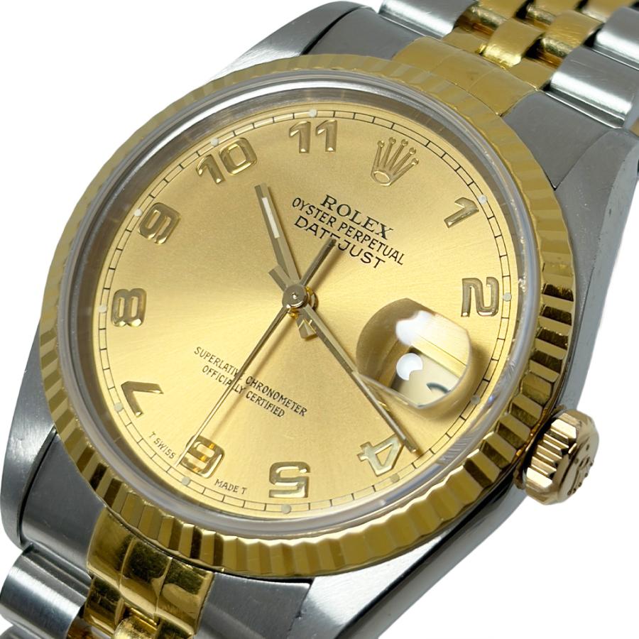 デイトジャスト ロレックス ROLEX 16233 S番 腕時計 自動巻 シャンパン