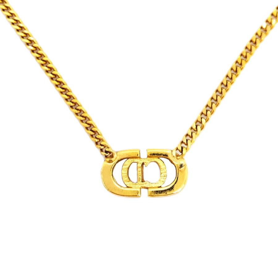 クリスチャンディオール Christian Dior CDロゴ ネックレス GPg