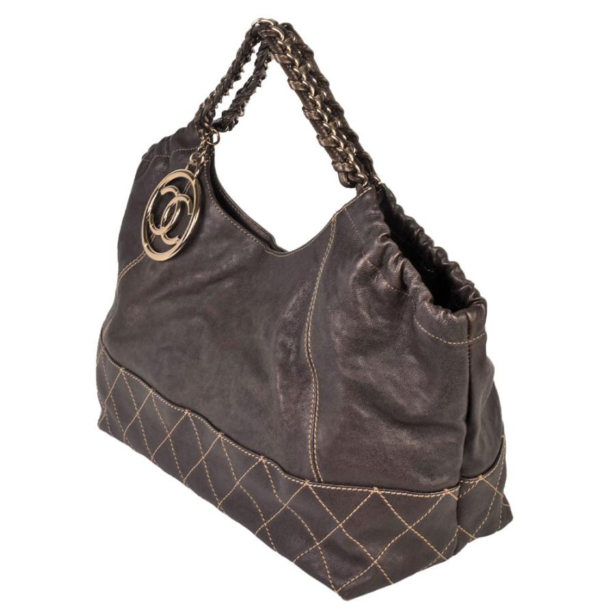CHANEL シャネル ココカバス トートバッグ レザー ブラウン