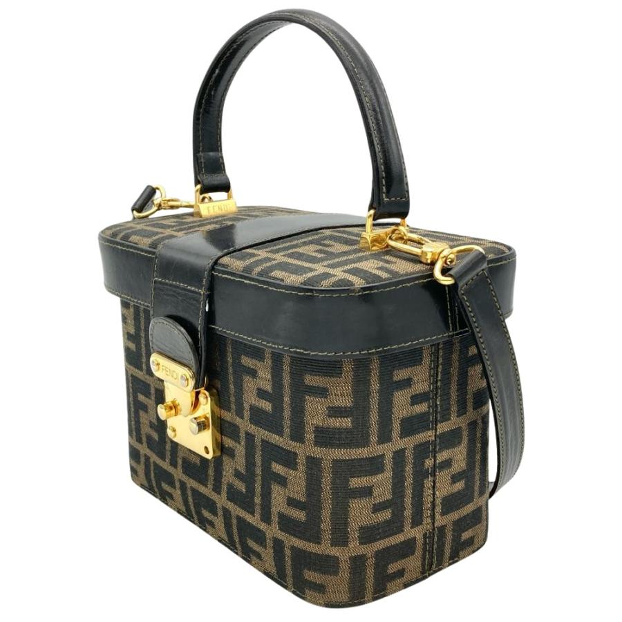 FENDI（フェンディ） ズッカ バニティバッグ ハンドバッグ ジャガード 