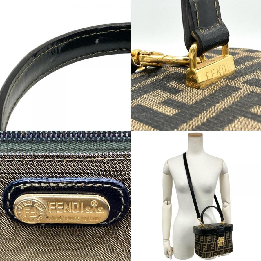 FENDI（フェンディ） ズッカ バニティバッグ ハンドバッグ ジャガード 