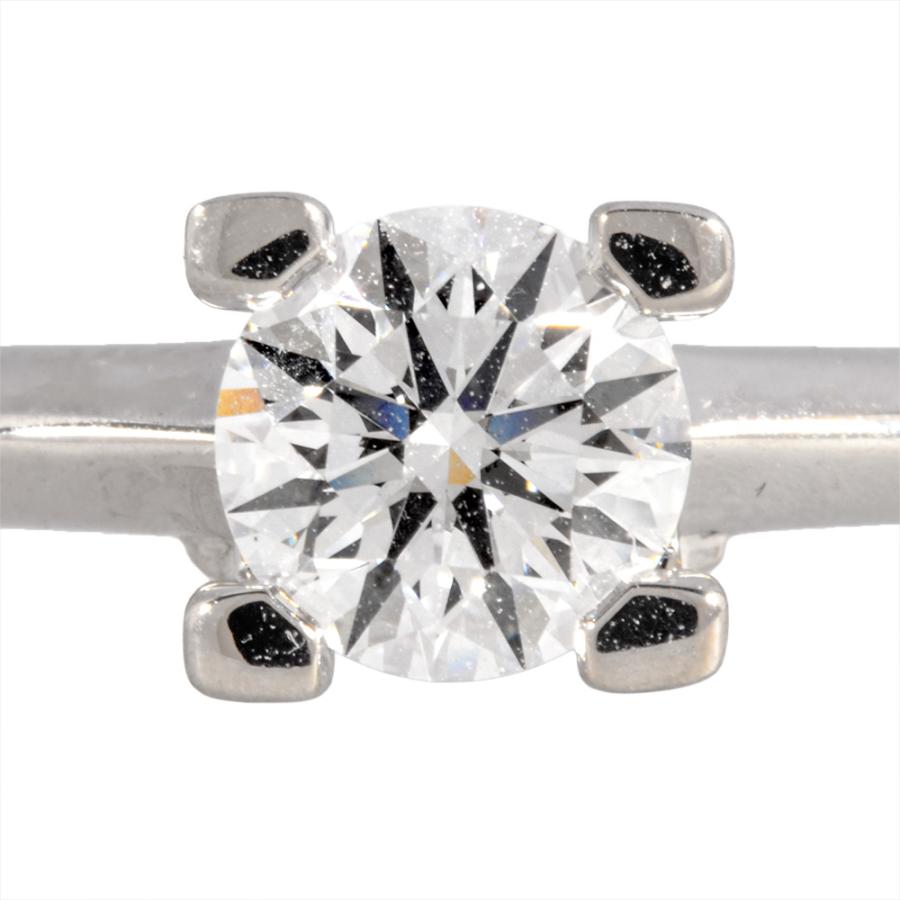 ハリーウィンストン HARRY WINSTON ソリティア リング 指輪 ダイヤモンド 0.58ct 約11号 Pt950 4.3g D ...