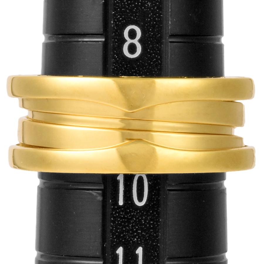 BVLGARI（ブルガリ） ビーゼロワン リング 2バンド #50 K18YG