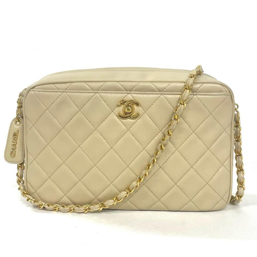 CHANEL（シャネル） マトラッセ チェーン ショルダーバッグ ラムスキン