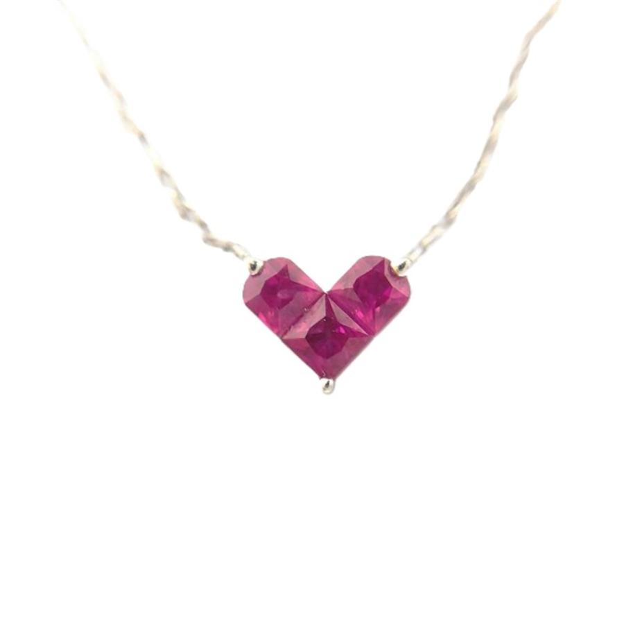 スタージュエリー STAR JEWELRY ミステリアスハート ネックレス ルビー