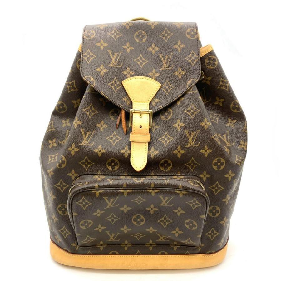 【美品】ルイヴィトン リュック モンスリGM モノグラムキャンバス LOUIS VUITTON（ルイ・ヴィトン） モンスリGM リュック モノグラム
