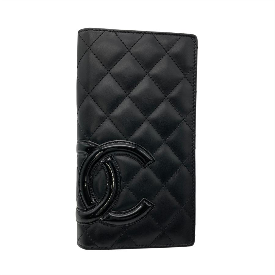 CAMBON シャネル CHANEL ココマーク カンボンライン 長財布 ラムスキン