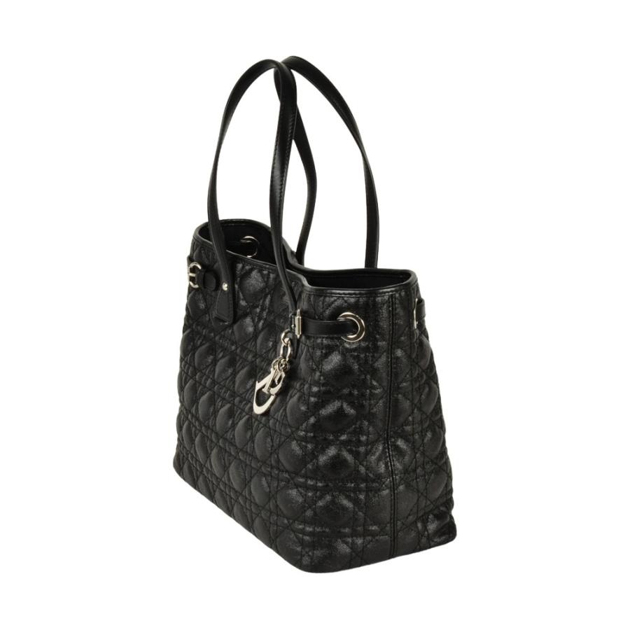 クリスチャンディオール　パナレア　トートバッグ　カナージュ　ブラック カナージュライン ディオール Dior カナージュ パナレア トート