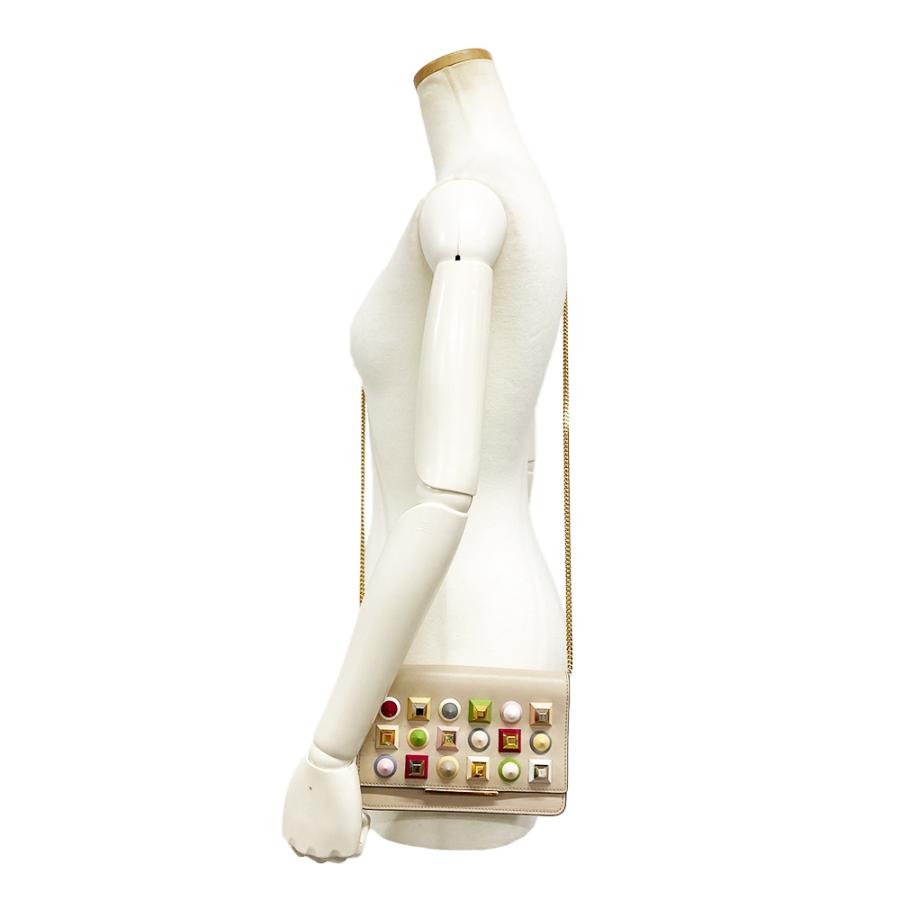 FENDI フェンディ マルチスタッズ チェーンウォレット ショルダー