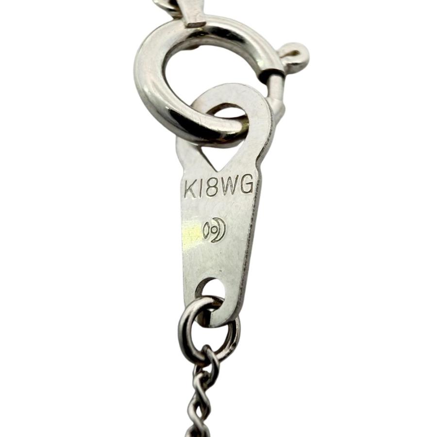 タサキ TASAKI 一粒パール 7.3mm ネックレス K18WG 2.4g 真珠 ホワイト
