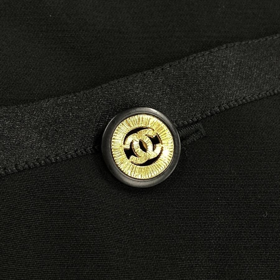 極美品　シャネル　CHANEL　カシミアワンピース　ココマーク　ココボタン CHANEL（シャネル） ワンピース 23507 ブラック 38サイズ ココマーク