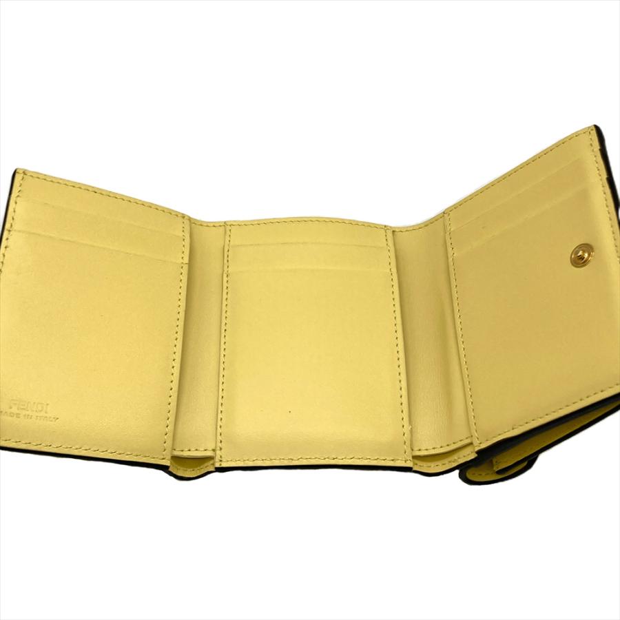 FENDI フェンディ FFダイヤモンド 三つ折り財布 レザー 8M0480 FENDI フェンディ FFダイヤモンド 三つ折り財布 レザー 8M0480