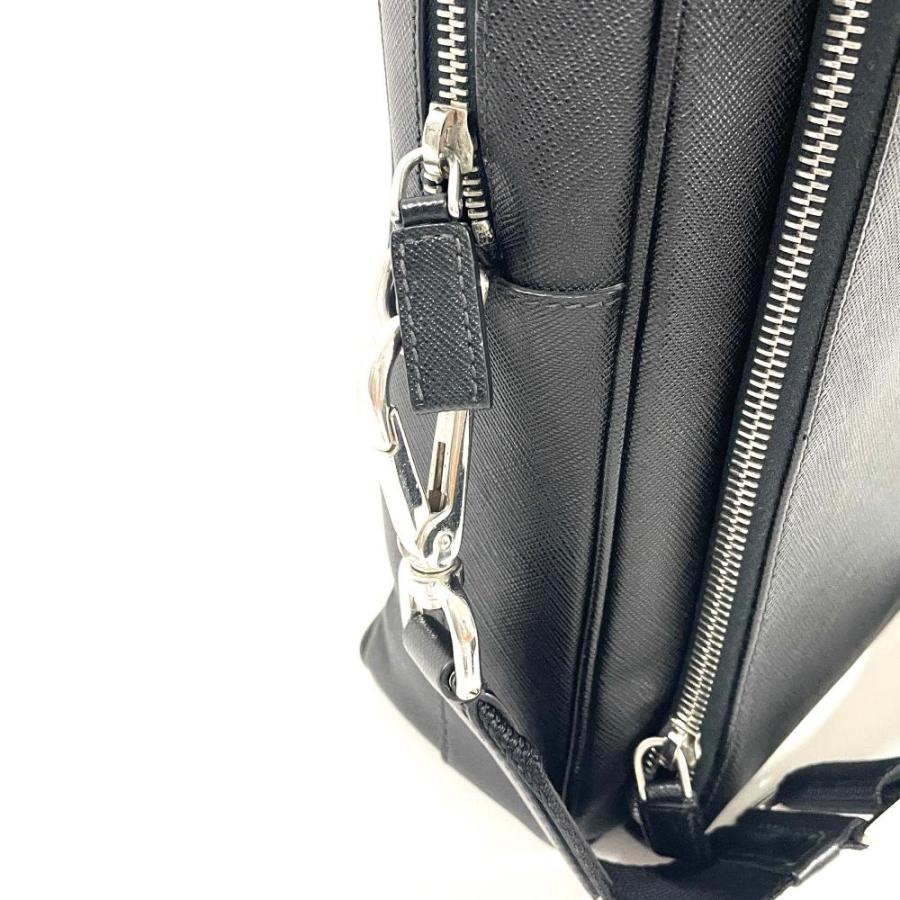 PRADA（プラダ） ビジネスバッグ 2WAY サフィアーノ ブラック メンズ