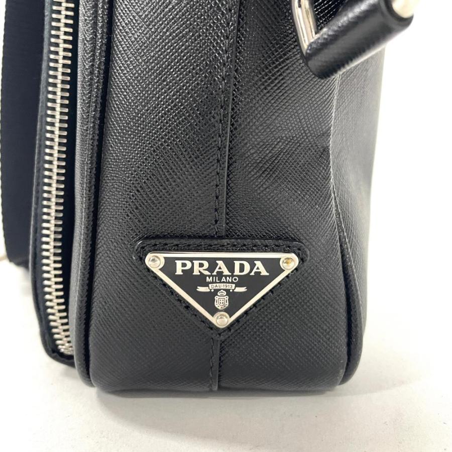 PRADA（プラダ） ビジネスバッグ 2WAY サフィアーノ ブラック メンズ