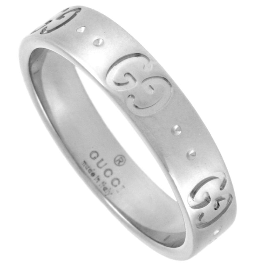 GUCCI アイコンリング 12号 K18WG グッチ リング アイコン GUCCI 指輪 K18WG #12