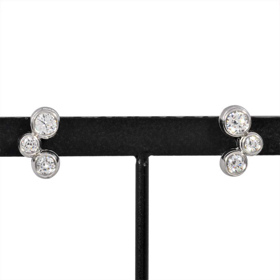 Tiffany & Co. スワロフスキー ピアス TIFFANY&Co.（ティファニー） バブル ピアス ダイヤモンド Pt950 3.4g