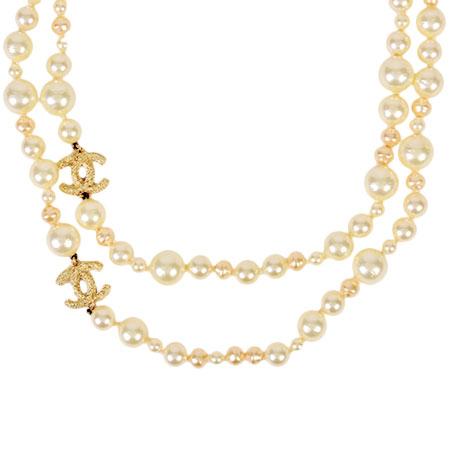 CHANEL（シャネル） ココマーク フェイクパール バロックパール ロング