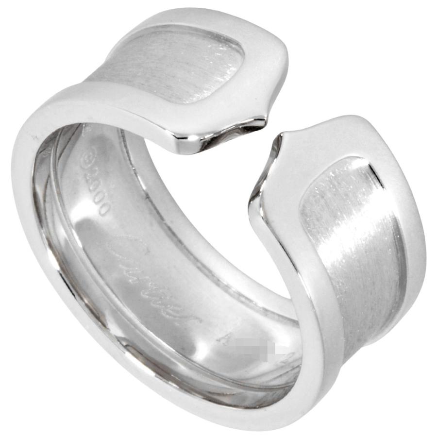 Cartier カルティエ C2 リング 指輪 #61 K18WG 14.2g ホワイト