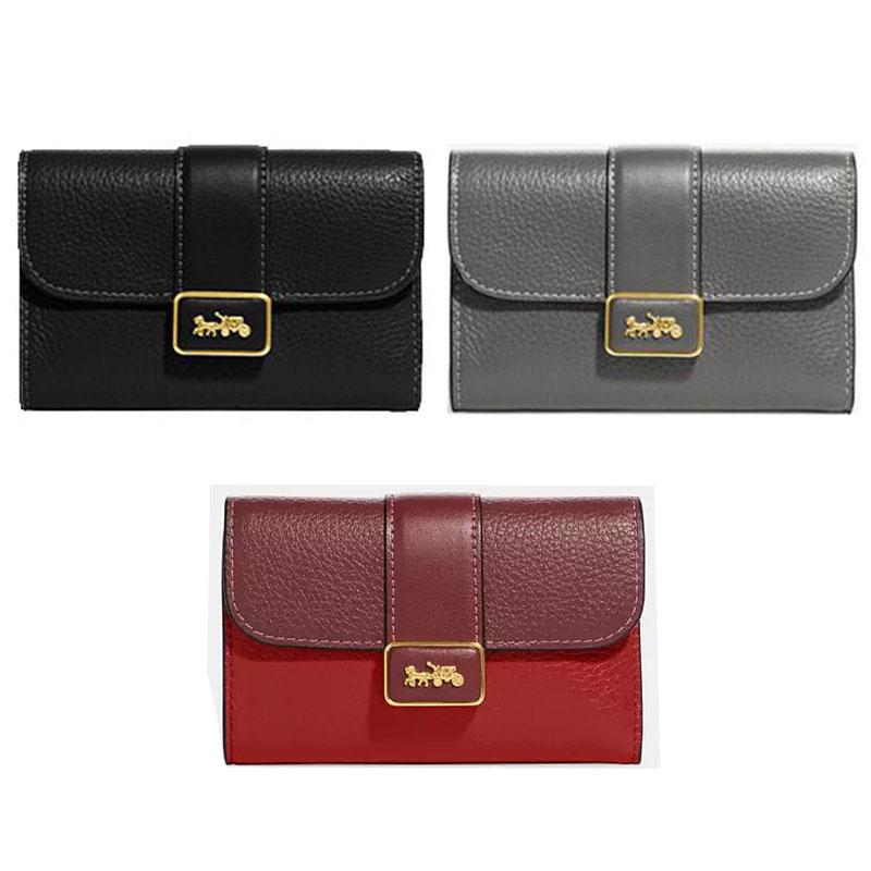 新品未使用✨コーチ COACH 二つ折り財布 レザー マルチカラー COACH（コーチ） 財布 レディース 2つ折り 折財布 コンパクト