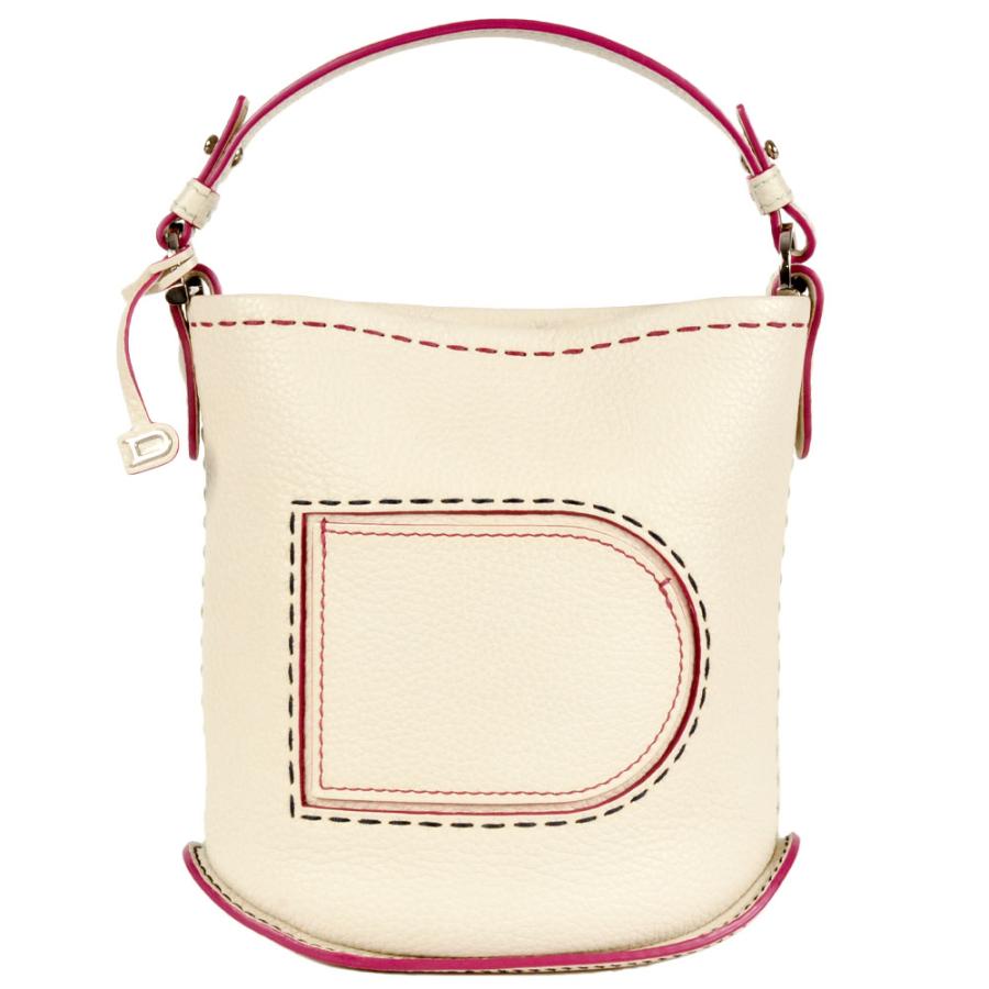 デルヴォー DELVAUX パン ミニ バケット ハンドバッグ レザー ホワイト