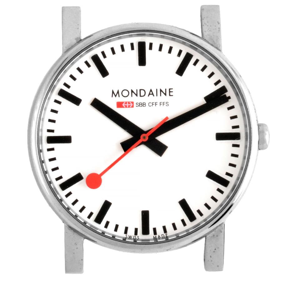モンディーン MONDAINE ラウンド 腕時計 クォーツ ホワイト文字