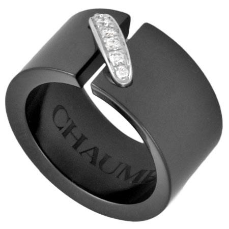 CHAUMET（ショーメ） リアン ダイヤモンド リング K18WG ブラック
