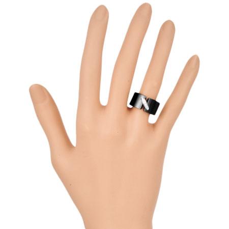 CHAUMET（ショーメ） リアン ダイヤモンド リング K18WG ブラック