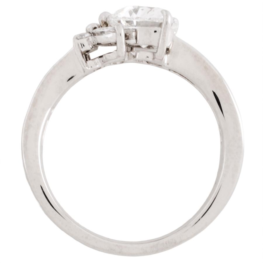 ハートシェイプ リング 指輪 ダイヤモンド 1.018ct 約10.5号 Pt900 5.8