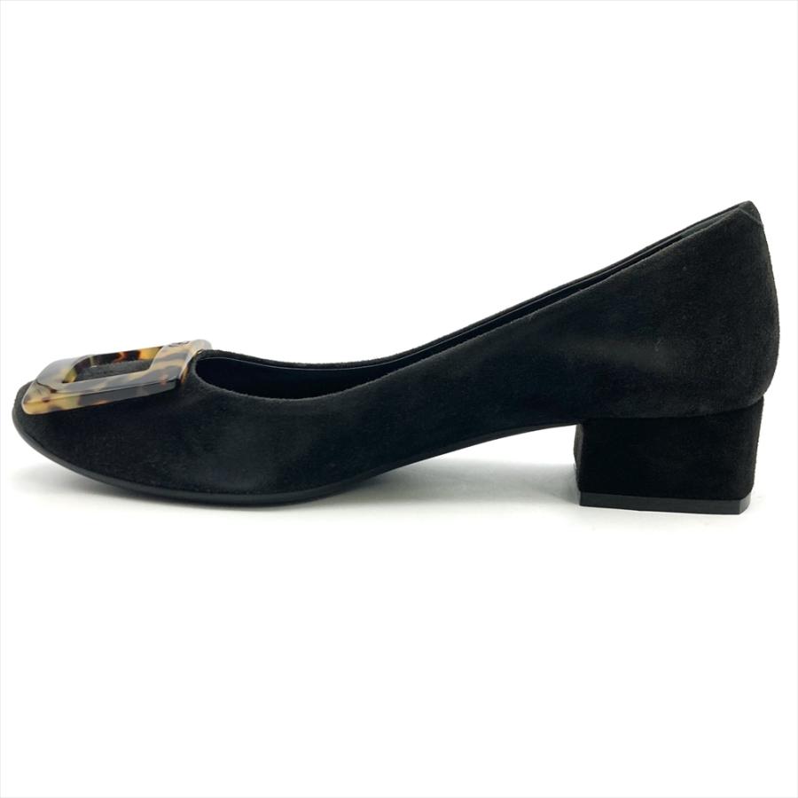 ロジェヴィヴィエ Roger vivier パンプス スウェード レザー ブラック 