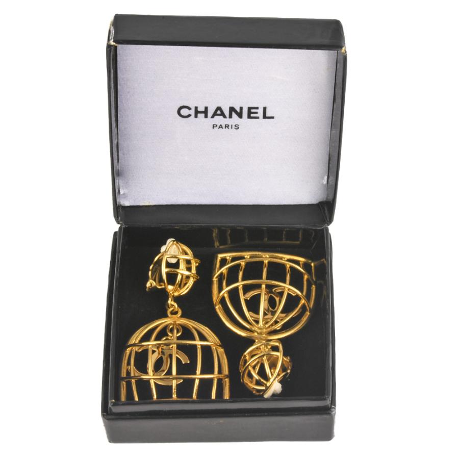 CHANEL シャネル 鳥かご スイング イヤリング ココマーク 93P CHANEL シャネル 鳥かご スイング イヤリング ココマーク 93P
