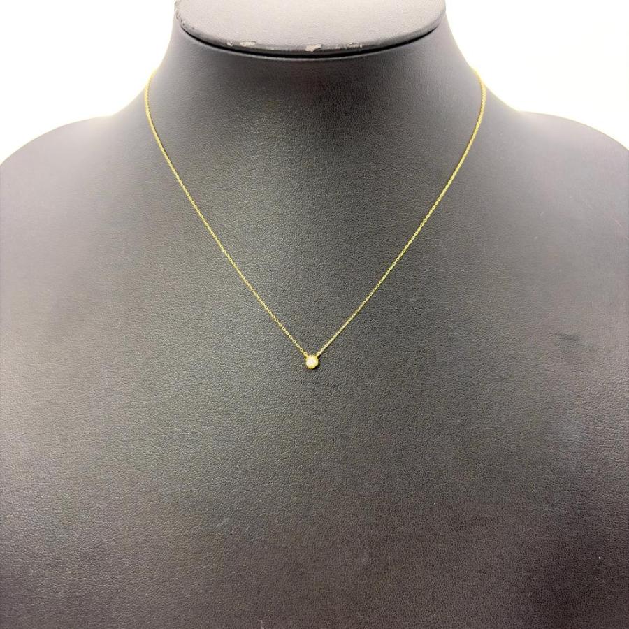AHKAH K18 ダイヤ ティアネックレス 0.05カラット AHKAH（アーカー） ティア ネックレス ダイヤモンド 0.05ct K18YG 0.9g