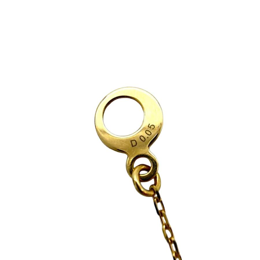 AHKAH（アーカー） ティア ネックレス ダイヤモンド 0.05ct K18YG 0.9g