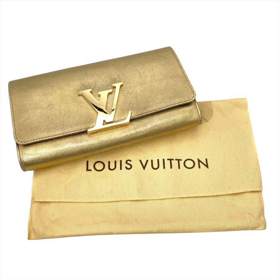 LOUIS VUITTON ゴールドクラッチバッグ LOUIS VUITTON（ルイ・ヴィトン） ポシェット・ルイーズEW クラッチ