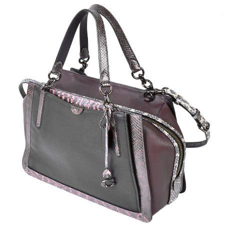 ★極美品★COACH 2way ショルダーバッグドリーマーパイソン ハンドバッグ COACH コーチ ドリーマー36 ショルダーストラップ付 2WAY