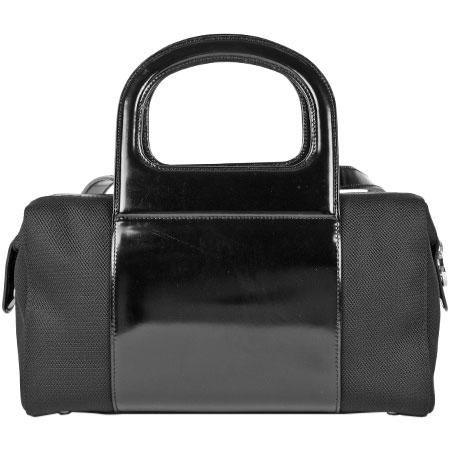 状態良好 サルヴァトーレ・フェラガモ ミニ カゴバッグ イタリア製 ブラック FERRAGAMO（フェラガモ） サルヴァトーレフェラガモ Salvatore