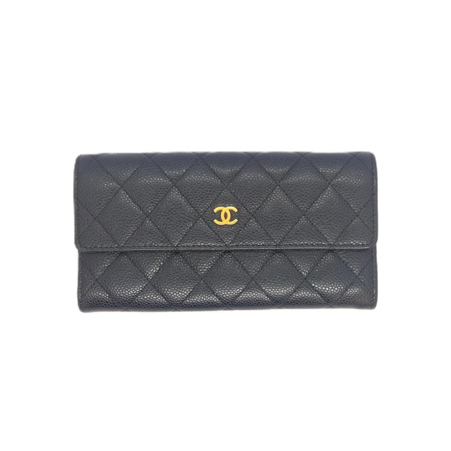 CHANEL（シャネル） マトラッセ 長財布 キャビアスキン A50096