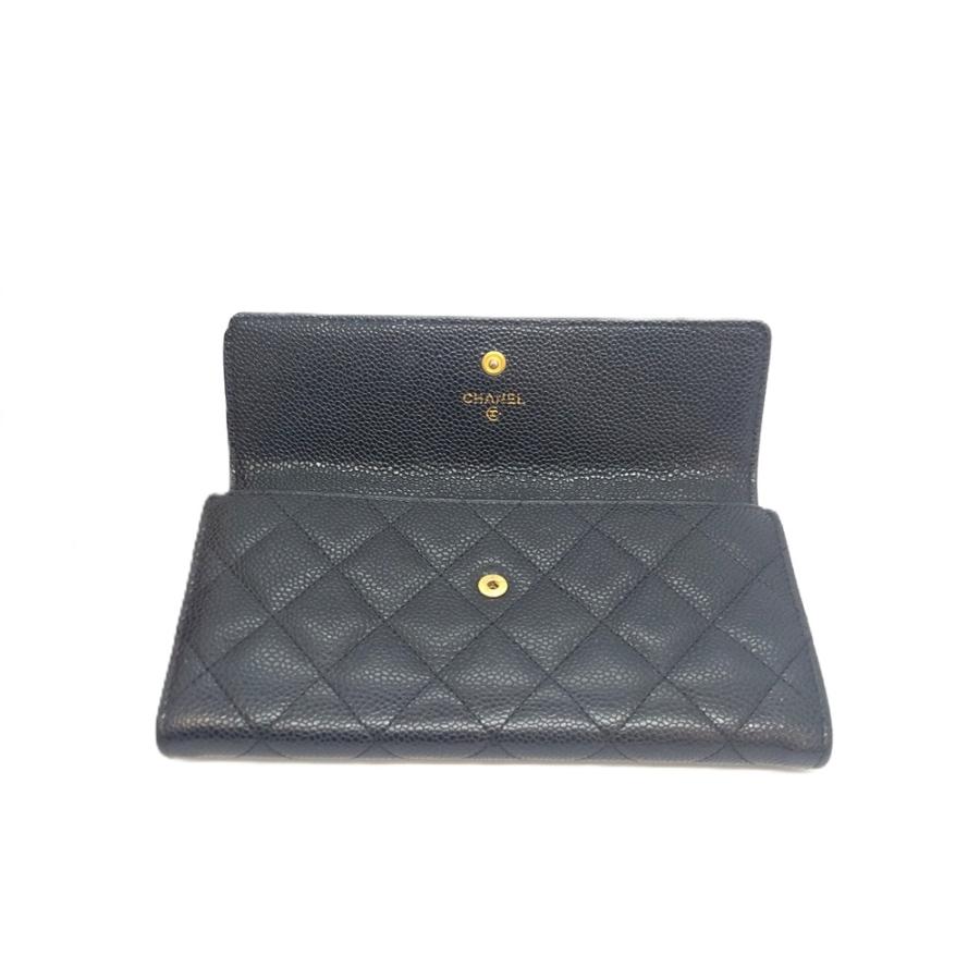 CHANEL（シャネル） マトラッセ 長財布 キャビアスキン A50096