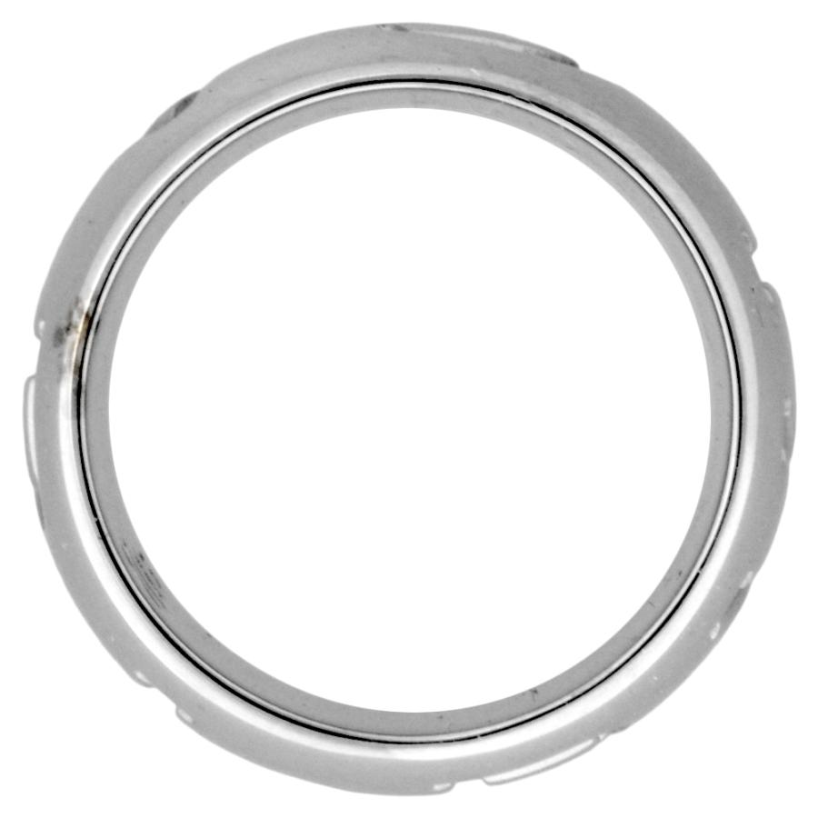 BVLGARI（ブルガリ） モノロゴ リング 指輪 #51 K18WG 12.1g ホワイト