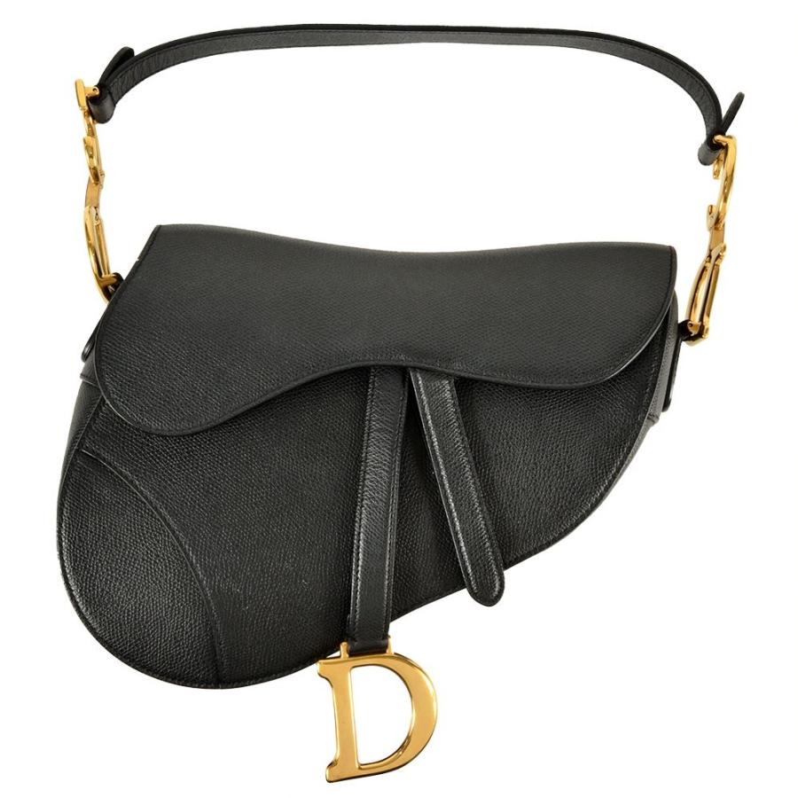 ディオール Dior サドル ミディアム ハンドバッグ レザー