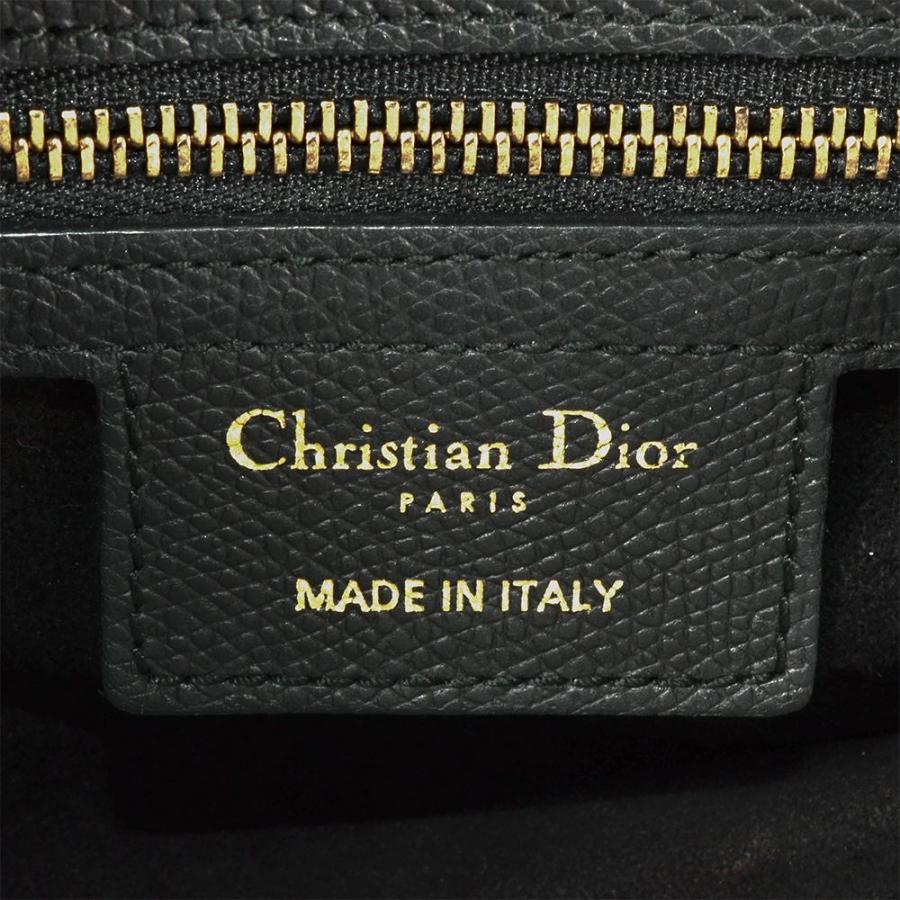ディオール Dior サドル ミディアム ハンドバッグ レザー