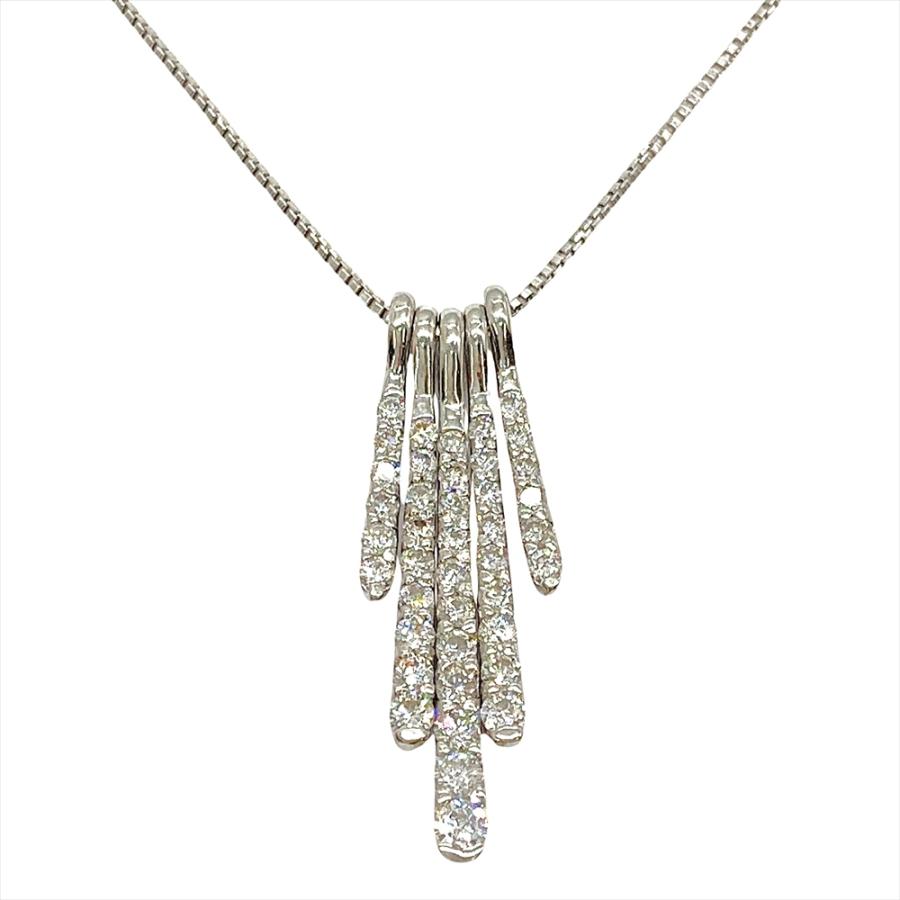 K18ホワイトゴールドペンダントトップ。メレダイヤ。 メレダイヤ デザインペンダントトップ WG ホワイトゴールド ペンダント