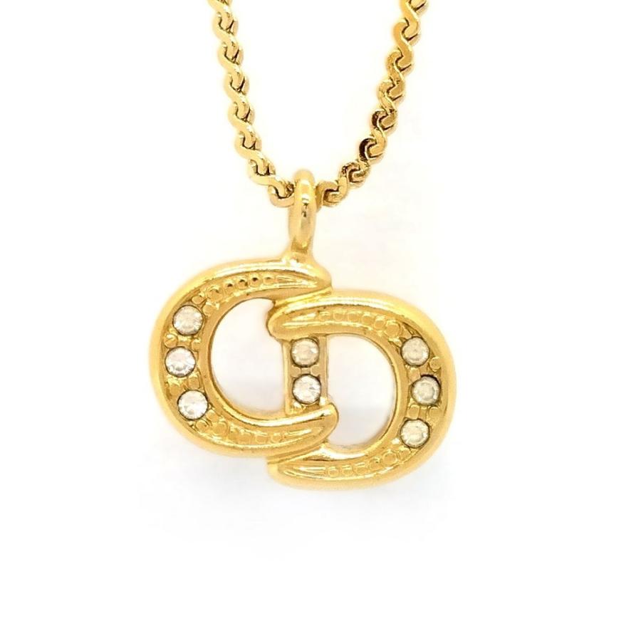 クリスチャンディオール Christian Dior CD ロゴ ネックレス