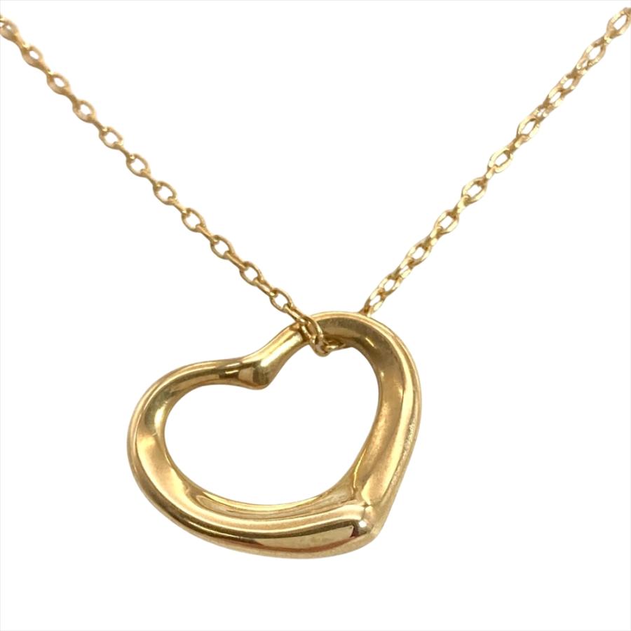 TIFFANY&Co.（ティファニー） オープンハート ネックレス K18YG 2.7g 