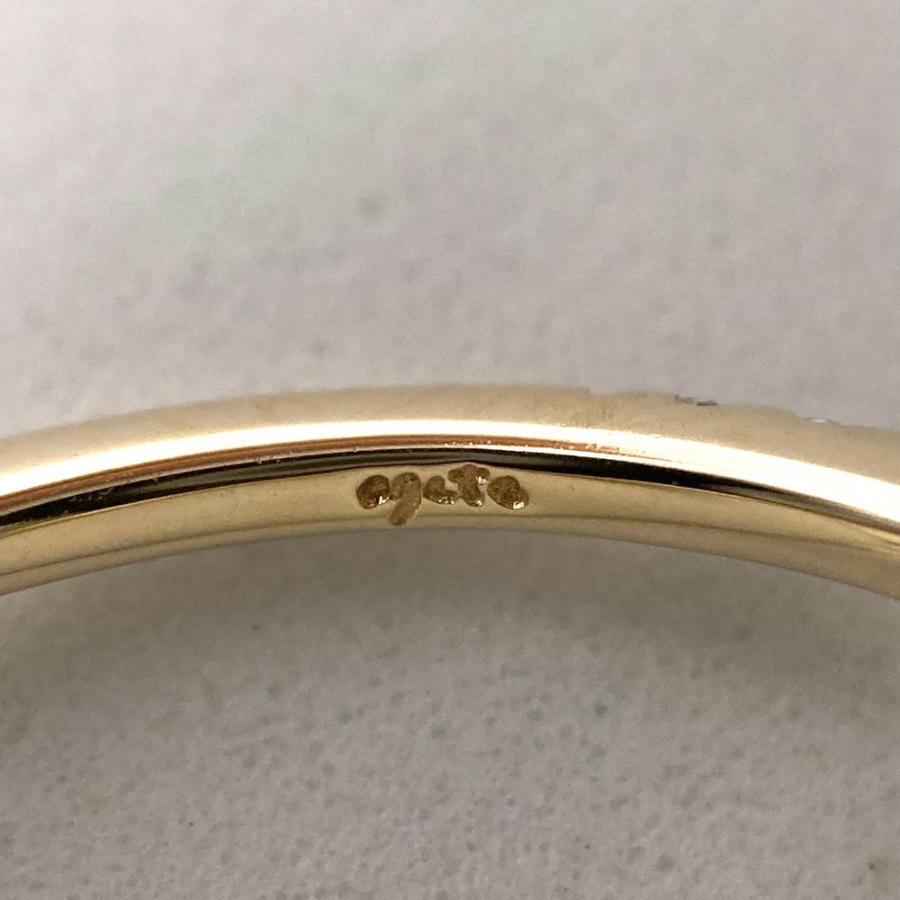 agete アガット ハーフエタニティ リング 指輪 ダイヤモンド