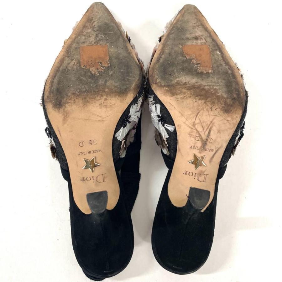 ディオール Dior スリングバック ヒール パンプス 22cm : ゴールド