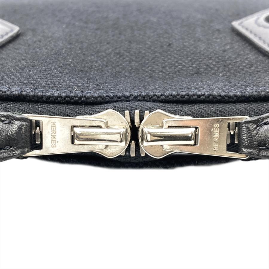 HERMES（エルメス） サックイブーPM ハンドバッグ キャンバス レザー 