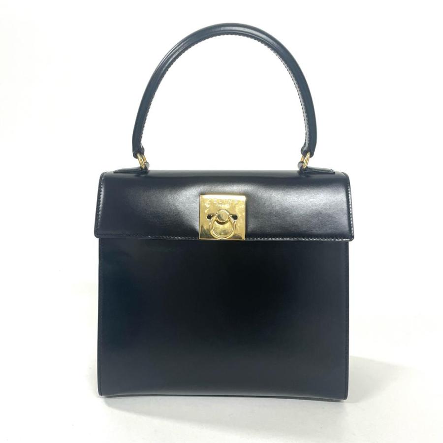 CELINE（セリーヌ） ハンドバッグ レザー ブラック : ゴールドプラザ